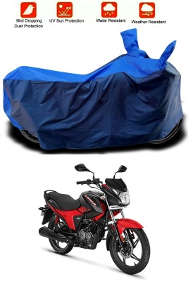 MMSSTAR Waterproof Two Wheeler Cover for Hero(New Glamour, Blue, Blue)