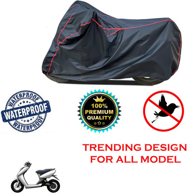 THE REAL ARV Waterproof Two Wheeler Cover for Ather(450 X, Black)