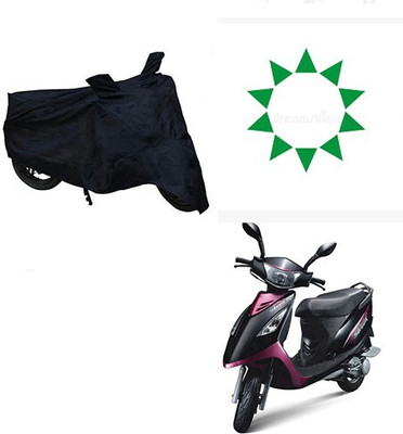 Mdstar Waterproof Two Wheeler Cover for TVS(Scooty Streak, Black)