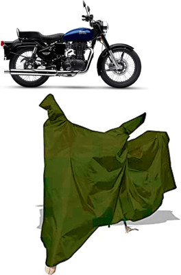 Amexride Two Wheeler Cover for Royal Enfield(Bullet 350 New BS6, Maroon)