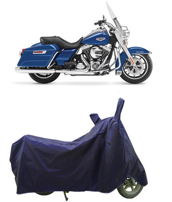 Coxtor Waterproof Two Wheeler Cover for Harley Davidson(Road King, Blue)