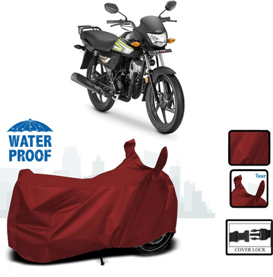 WMIZEXA Waterproof Two Wheeler Cover for Honda(CD 110 Dream, Maroon)