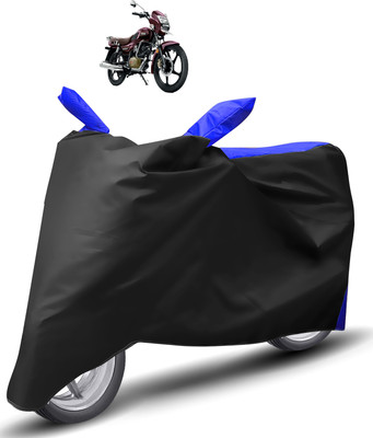 Caronix Two Wheeler Cover for TVS(Radeon, Blue, Black)
