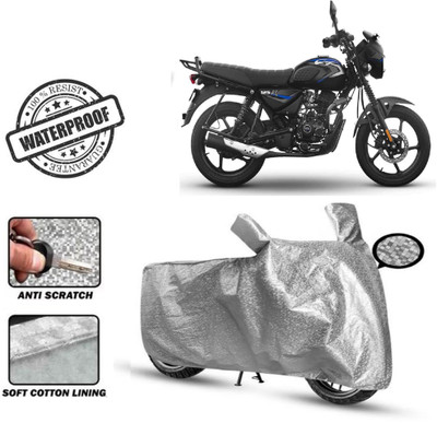 ROYAL AUTO MART Waterproof Two Wheeler Cover for Bajaj(Silver)