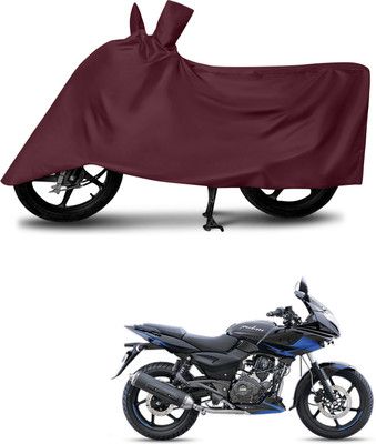 DeepShakshi AUTOMOTIVE Waterproof Two Wheeler Cover for Bajaj(Pulsar 220, Maroon)