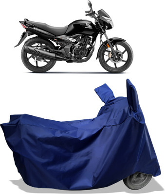 Amexride Two Wheeler Cover for Honda(Unicorn, Blue)