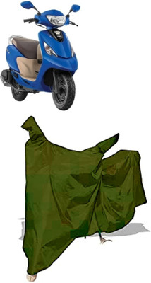 Amexride Two Wheeler Cover for TVS(Zest 110 BS6, Maroon)