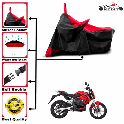 AASHTIK MART Two Wheeler Cover for Revolt(Motors RV 400, Red, Black)