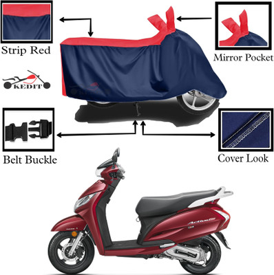 KEDIT Two Wheeler Cover for Honda(Access 125, Red, Blue)