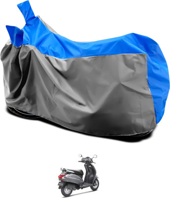 GOSHIV-car and bike accessories Waterproof Two Wheeler Cover for Honda(Activa 4G, Grey, Blue)