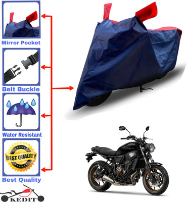 KEDIT Two Wheeler Cover for Yamaha(XSR155, Red, Blue)