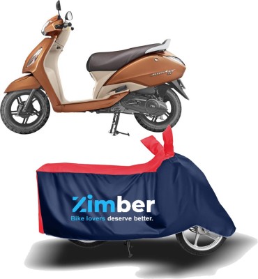 ZIMBER Two Wheeler Cover for TVS(Jupiter, Red, Blue)