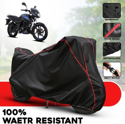 xodi Waterproof Two Wheeler Cover for Bajaj(Pulsar, Black, Red, Multicolor)