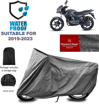 PAGORA Waterproof Two Wheeler Cover for Bajaj(Pulsar 125 Neon BS6, Grey)