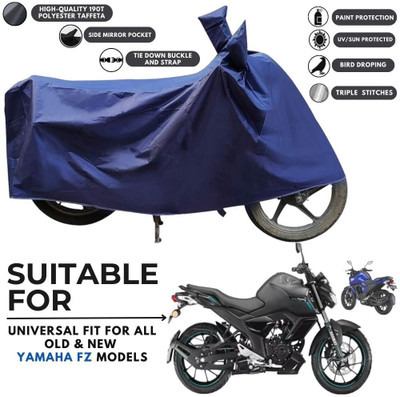 MADAFIYA Two Wheeler Cover for Yamaha(FZ-S Fi Version 3.0 BS6, Blue)