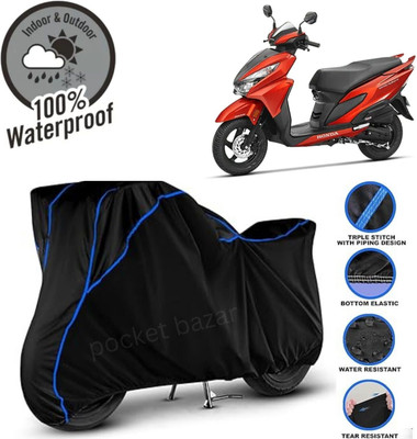 pocket bazar Waterproof Two Wheeler Cover for Honda(Grazia, Black)