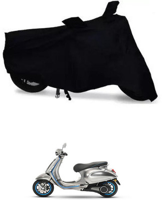 THE REAL ARV Waterproof Two Wheeler Cover for Piaggio(Vespa SXL, Black)