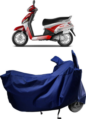 Amexride Two Wheeler Cover for Mahindra(Gusto Electric, Blue)