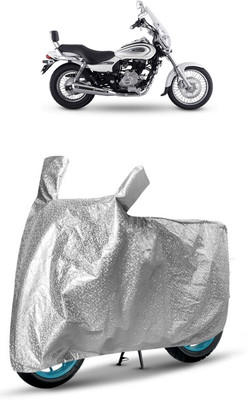 J S R Waterproof Two Wheeler Cover for Bajaj(Avenger 220 Cruise, Silver)