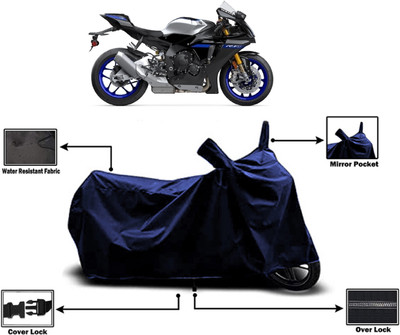 Amexride Two Wheeler Cover for Yamaha(YZF R1 M, Blue)