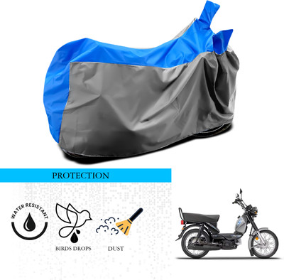 ANTHUB Waterproof Two Wheeler Cover for TVS(XL 100 Comfort, Grey, Blue)