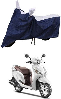 MMSSTAR Waterproof Two Wheeler Cover for Honda(Activa i, Blue, White)