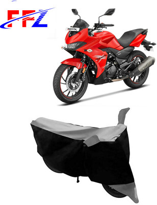 FFZ Waterproof Two Wheeler Cover for Hero(Xtreme 200S, Black, Grey)