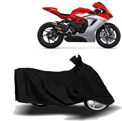 MWBB Waterproof Two Wheeler Cover for MV Agusta(F3, Black)