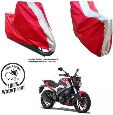 AutoGalaxy Waterproof Two Wheeler Cover for Aprilia(SXR 160 BS6, Silver, Red)