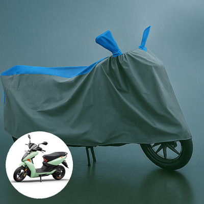 CODOKI Waterproof Two Wheeler Cover for Ather(450 X, Grey, Blue)