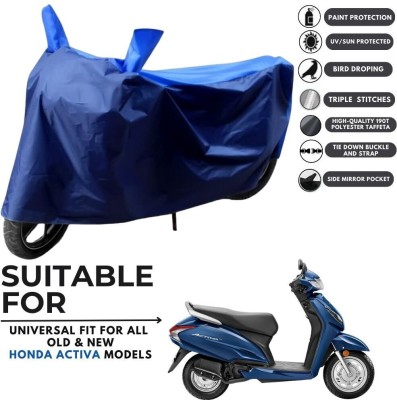 MADAFIYA Two Wheeler Cover for Honda(Activa 6G, Blue, Blue)