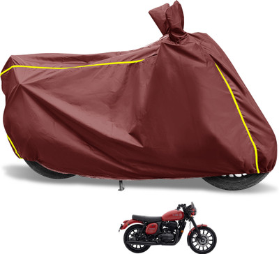Euro Care Waterproof Two Wheeler Cover for JAWA(42 BS6, Maroon)