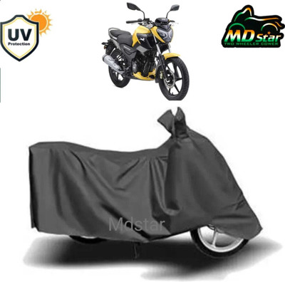 MWBB Waterproof Two Wheeler Cover for TVS(Raider, Grey)