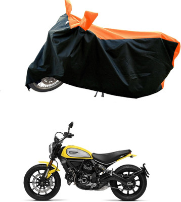 DeepShakshi AUTOMOTIVE Waterproof Two Wheeler Cover for Ducati(Scrambler Icon, Orange)