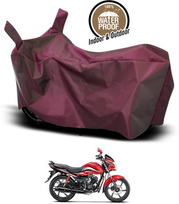 AASHTIK MART Two Wheeler Cover for Hero(Passion Pro, Maroon)