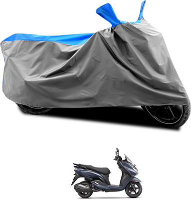 PAGORA Waterproof Two Wheeler Cover for Suzuki(Burgman Electric, Grey, Blue)