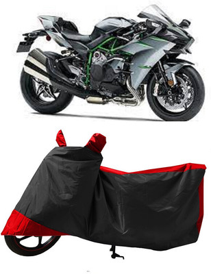 GROFATIK Two Wheeler Cover for Kawasaki(Ninja H2, Red)
