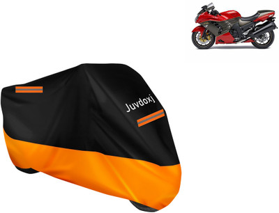 Juvdoxj Waterproof Two Wheeler Cover for Kawasaki(Ninja ZX-14R, Orange)