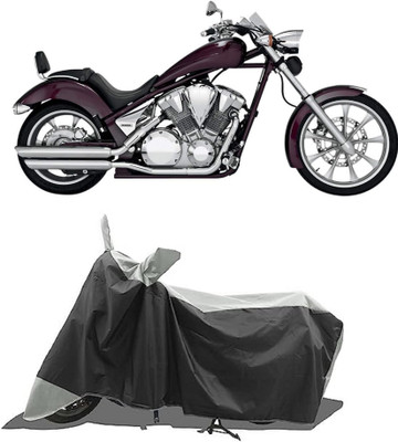 GROFATIK Two Wheeler Cover for Honda(VT 1300CX, Grey)