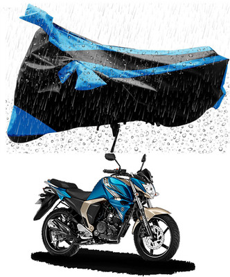 Furious3D Two Wheeler Cover for Yamaha(FZ-FI, Blue, Black)