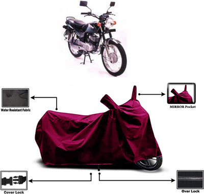 Amexride Two Wheeler Cover for Suzuki(Samurai, Maroon)