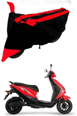 AutoGalaxy Waterproof Two Wheeler Cover for Ampere(Reo Elite, Red, Black)