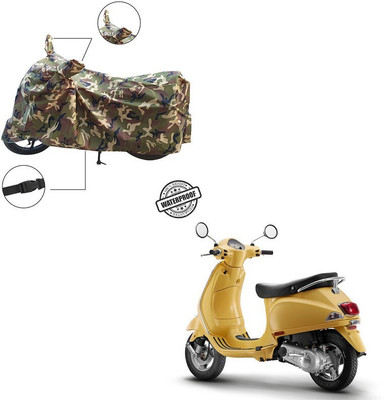 Furnish Flow Waterproof Two Wheeler Cover for Vespa(Urban Club, Multicolor)