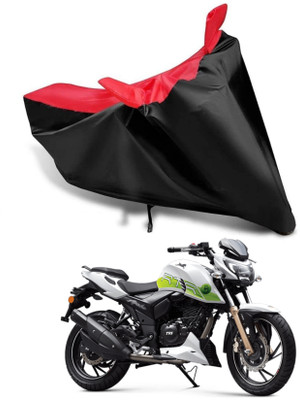 KEDIT Two Wheeler Cover for TVS(Apache RTR 200 Fi E100, Red, Black)