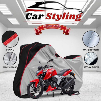 Car Styling Waterproof Two Wheeler Cover for TVS(Apache RTR 200, Multicolor)