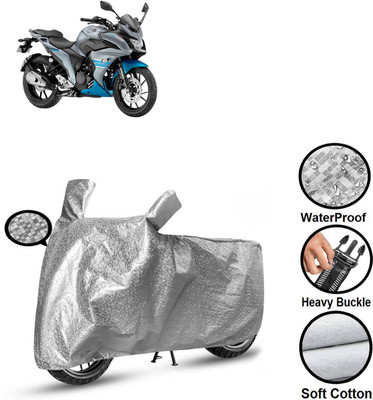 CODOKI Waterproof Two Wheeler Cover for Yamaha(Fazer 25 BS6, Silver)