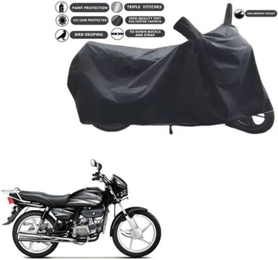 smwzxyu Waterproof Two Wheeler Cover for Hero(Splendor Plus, Black)