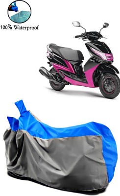 Autofly Waterproof Two Wheeler Cover for Yamaha(Ray Z, Grey, Blue)