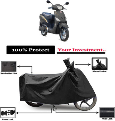 KEDIT Two Wheeler Cover for Hero(Electric Optima Li, Black)