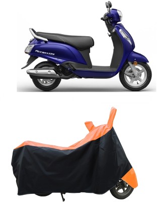 Coxtor Waterproof Two Wheeler Cover for Suzuki(New Access 125, Orange)